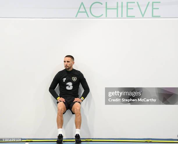 Dublin , Ireland - 11 November 2019; Conor Hourihane during a gym session prior to a Republic of Ireland training session at the FAI National...