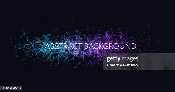 abstract network background. blockchain.neural network. - active nerve cells stock illustrations