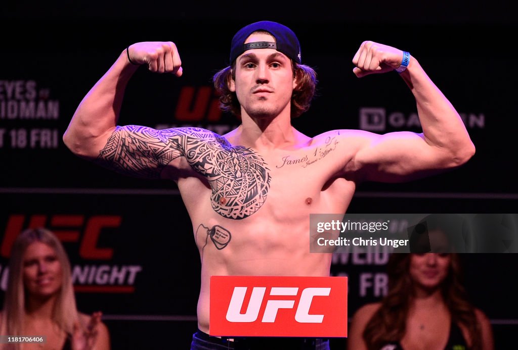 UFC Fight Night Reyes v Weidman: Weigh-Ins