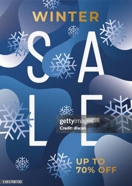 winter sale design for advertising, banners, leaflets and flyers. - winter break stock illustrations