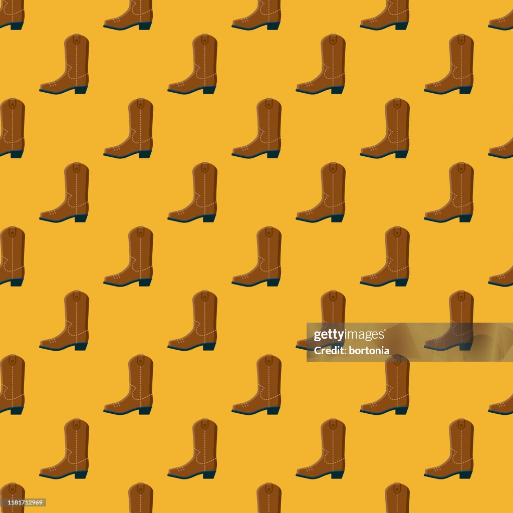 Brown Boot Pattern Cowboy Boot Footwear Pattern High-Res Vector Graphic - Getty Images