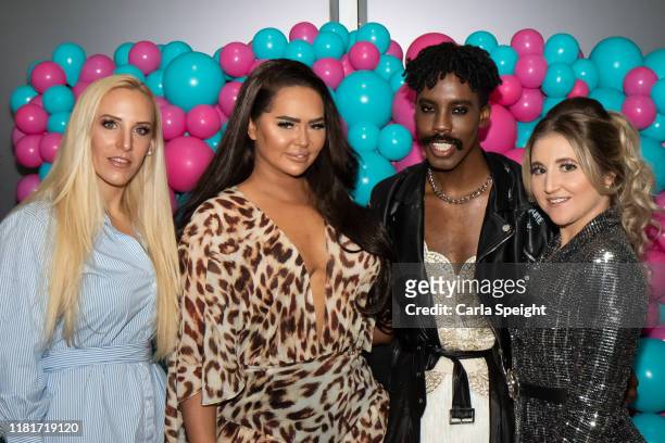 Sarah Giggle, Chanelle McCleary, Jsky and Jazmine Franks during In Coversation at Foodwell on October 17, 2019 in Manchester, England.