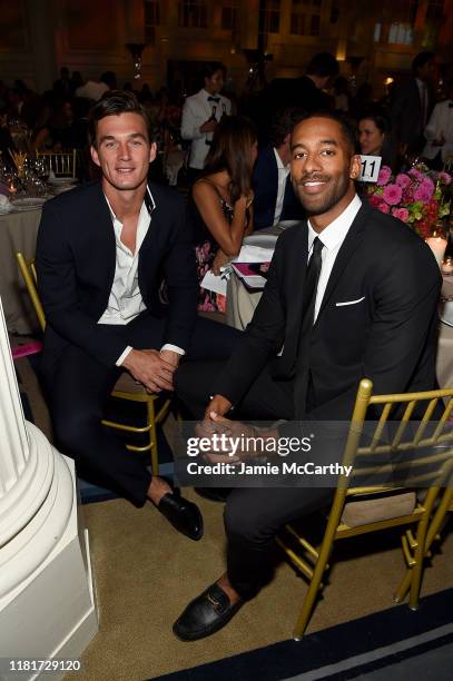 Tyler Cameron and Matt James attend the Hudson River Park Annual Gala at Cipriani South Street on October 17, 2019 in New York City.