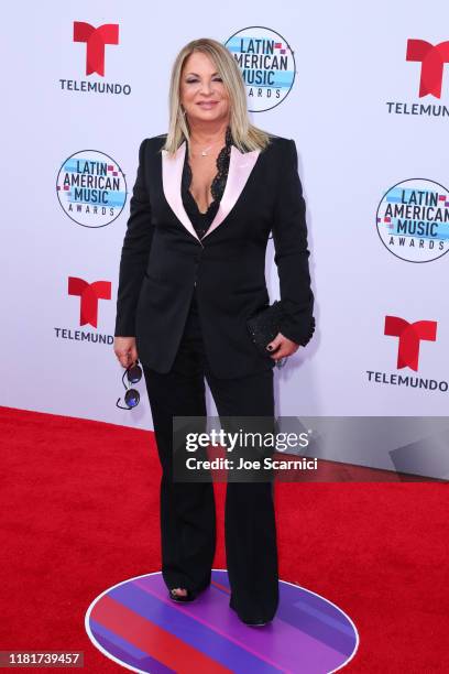 Ana María Polo arrives at the 2019 Latin American Music Awards at Dolby Theatre on October 17, 2019 in Hollywood, California.