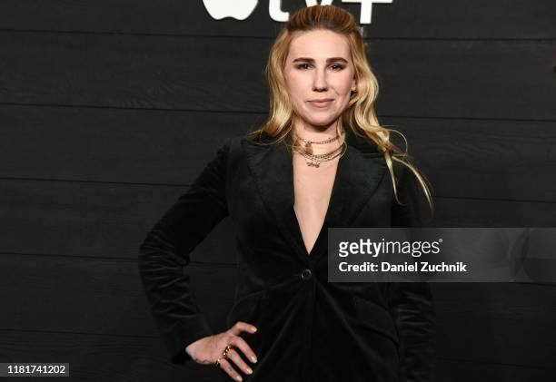 Zosia Mamet attends Apple's Global Premiere of "Dickinson" at ST. Ann's Warehouse on October 17, 2019 in Brooklyn, New York.