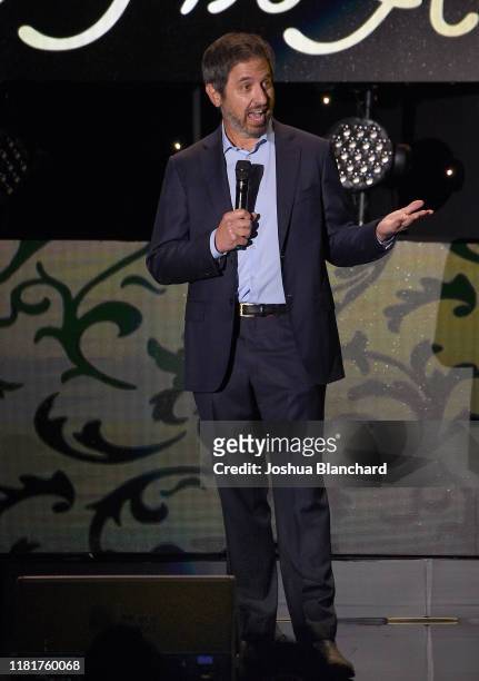 Ray Romano performs onstage at the International Myeloma Foundation 13th Annual Comedy Celebration at The Beverly Hilton Hotel on October 17, 2019 in...