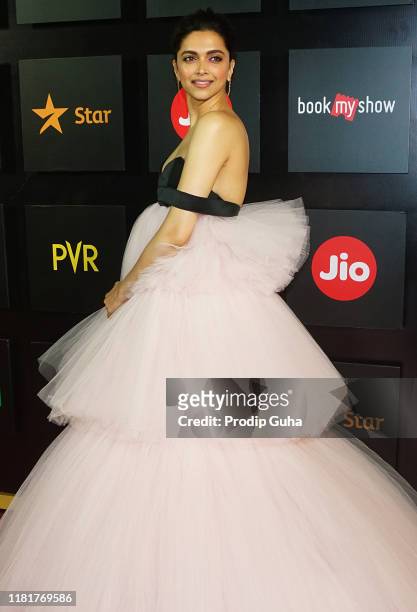 Actress Deepika Padukon attend the jio MAMI 21st Mumbai film festival on October 17, 2019 in Mumbai, India.