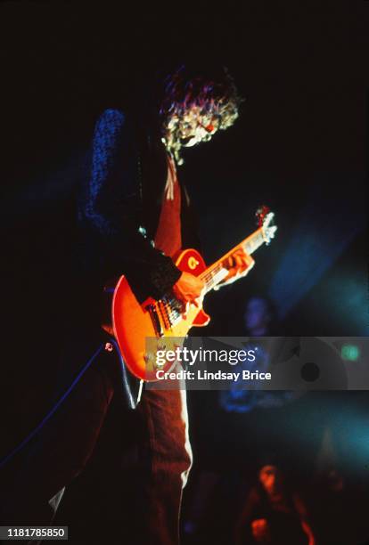 Guitarist Dean DeLeo performs in Stone Temple Pilots for Rock for Choice concert at the Hollywood Palladium on April 30, 1993 in Los Angeles.