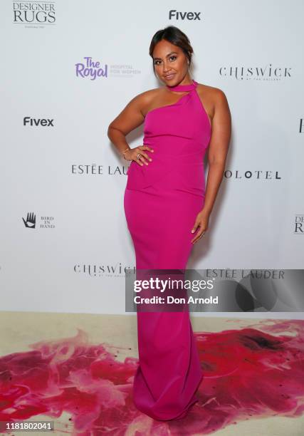 Jessica Mauboy attends the BAZAAR In Bloom Charity Gala at Art Gallery Of NSW on October 18, 2019 in Sydney, Australia.