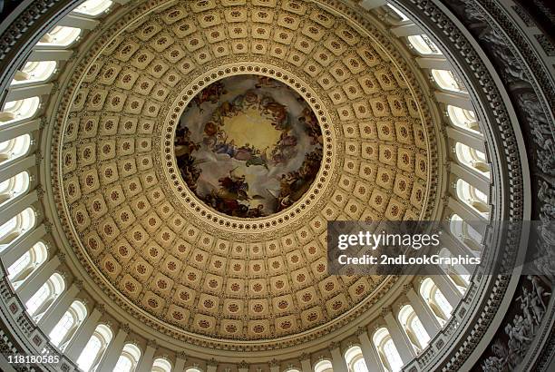 us capitol rotunda, washington dc - inside capitol building washington dc stock pictures, royalty-free photos & images
