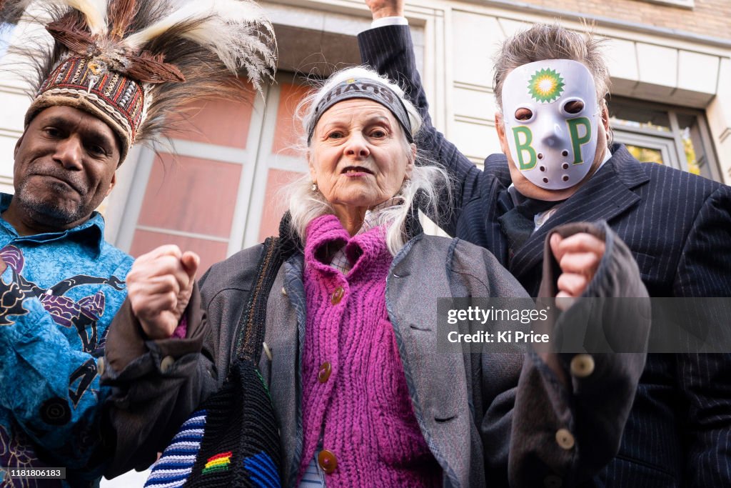 Vivienne Westwood Joins The Extinction Rebellion at BP HQ