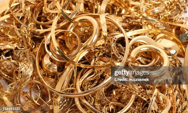 alle, die glanz gold - goldschmuck stock-fotos und bilder