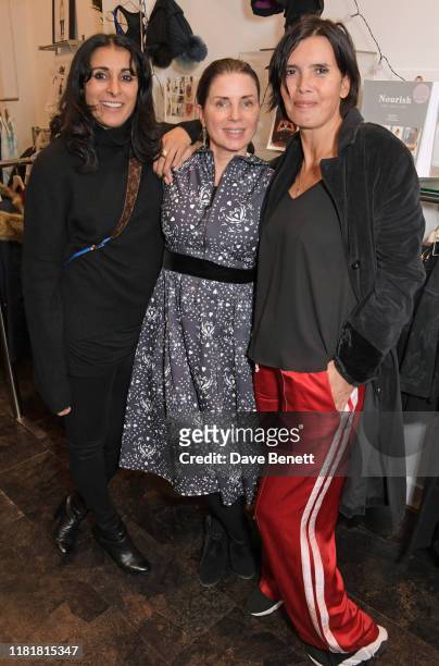 Serena Rees, Sadie Frost and Zoe Grace attend the opening of PRESS Primrose Hill featuring the launch of Sadie Frost's new exercise clothing...