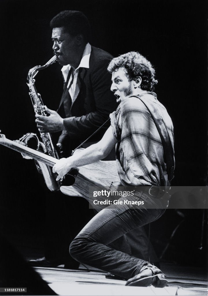 Springsteen 1981 , Bruce Springsteen, Vorst Nationaal, Brussels, Belgium, 26th April ...
