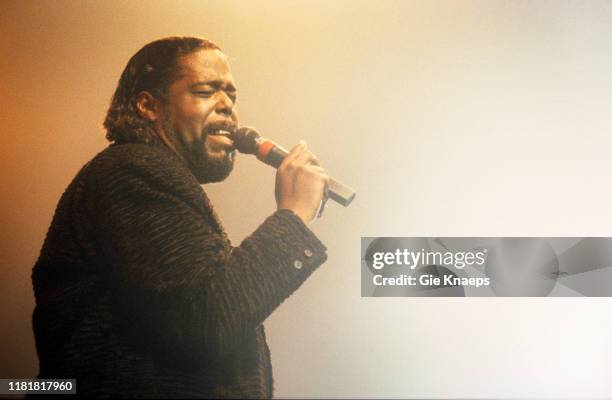 Barry White, Diamond Awards Festival, Sportpaleis, Antwerp, Belgium, 28th November 1987.