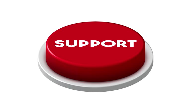 Red Support Button 26 Pushing Together White Background Stock Videos, Footage, & 4K Video ...