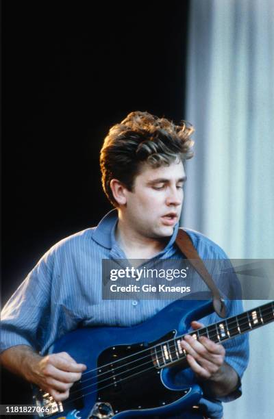 Echo & the Bunnymen, Les Pattinson, Werchter Festival, Werchter, Belgium, 5th July 1987.