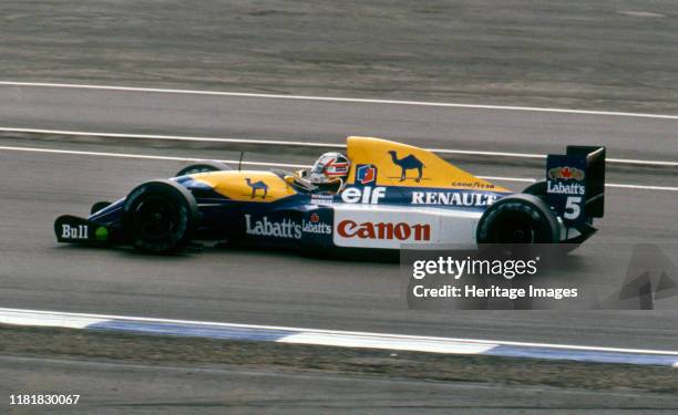 Williams Renault FW14B Nigel Mansell, 1992 British Grand Prix, Silverstone. Creator: Unknown.