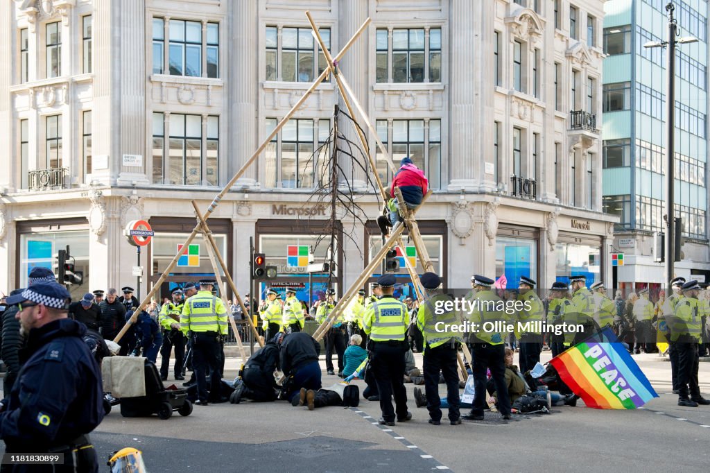 Extinction Rebellion Activists Protest In London