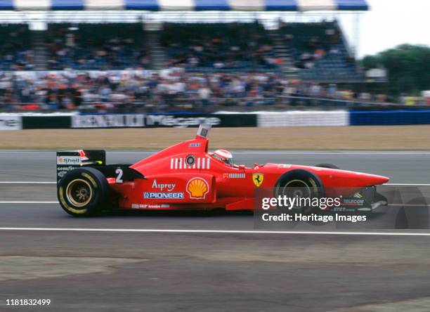 Ferrari F310, Eddie Irvine, 1996 British Grand Prix, Silverstone. Creator: Unknown.