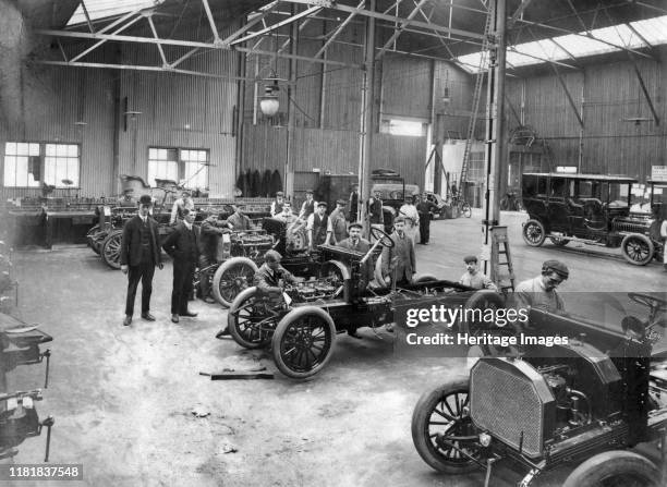 Dennis factory works at Guildford 1910. Creator: Unknown.