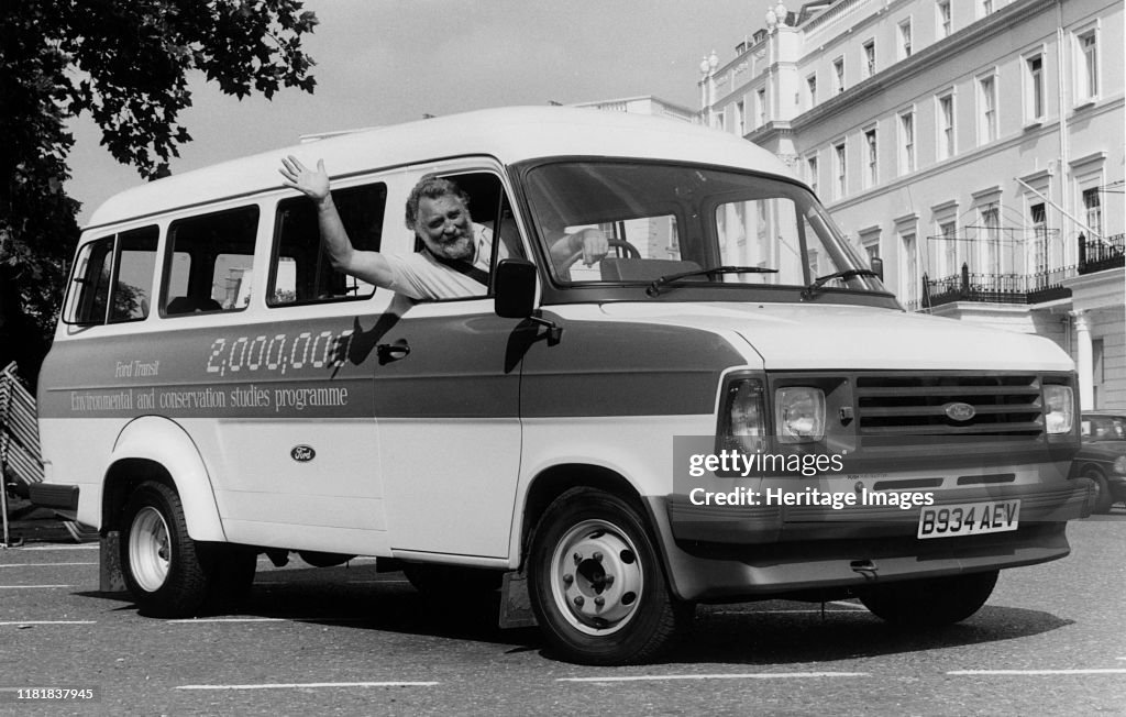 The 2 Millionth Ford Transit Minibus For Schools With Dr David Bellamy. Creator: Unknown.