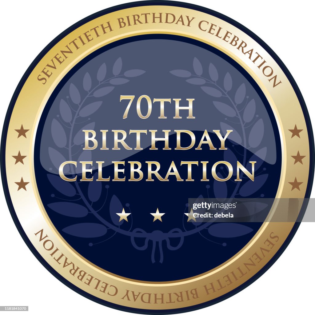 Seventieth Birthday Celebration Gold Award