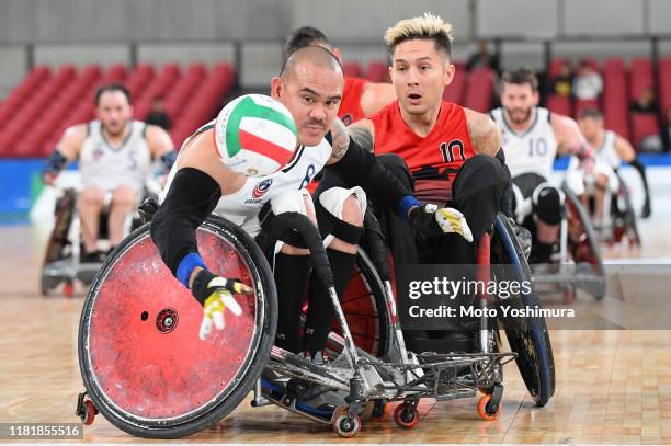 Ernie Chun of United States of America in action during the match between United States of America and Canada day one of the World Wheelchair Rugby...