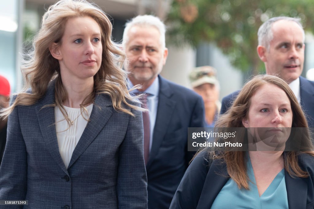 Elizabeth Holmes Theranos Court Hearing