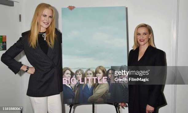 Nicole Kidman and Reese Witherspoon attend the HBO "Big Little Lies" FYC at the Hammer Museum on November 11, 2019 in Los Angeles, California.