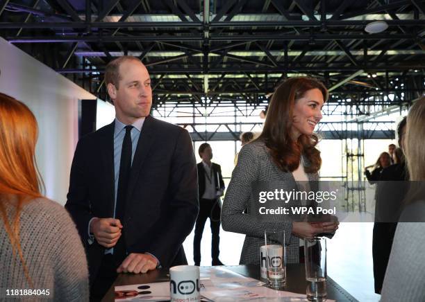 Prince William, Duke of Cambridge and Catherine, Duchess of Cambridge attend Shout's Crisis Volunteer celebration event at Troubadour White City...