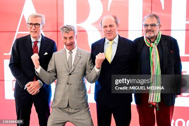 Generali Germany and global sponsor Arte Generali, Giovanni Liverani, Italian artist, Maurizio Cattelan, Generali Group CEO, Philippe Donnet and...