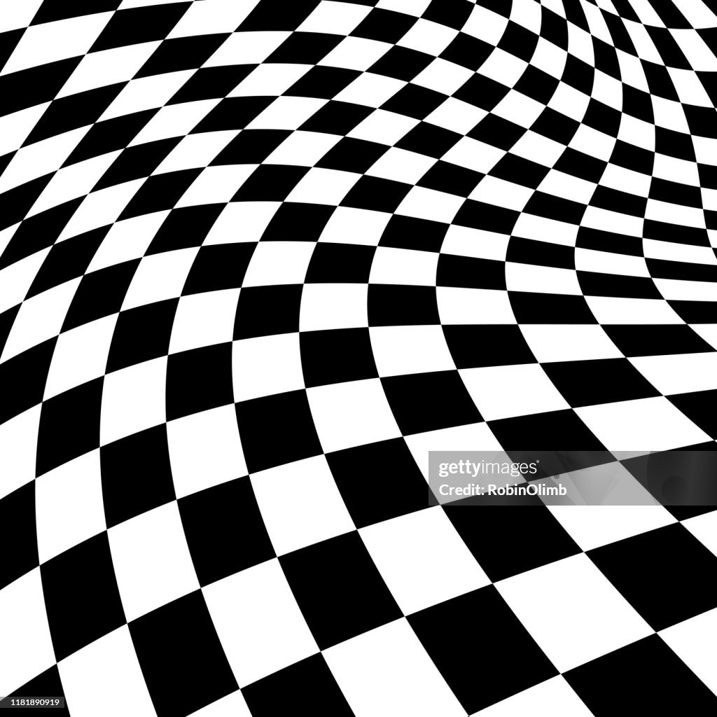 Black And White Psychedelic Checked Background High-Res Vector Graphic -  Getty Images