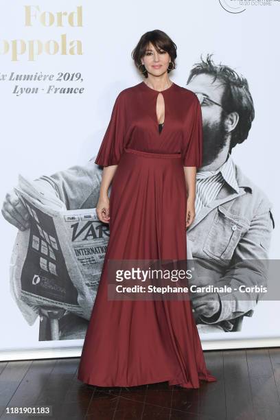 Monica Bellucci attends the tribute to Francis Ford Coppola during the 11th Film Festival Lumiere on October 18, 2019 in Lyon, France.