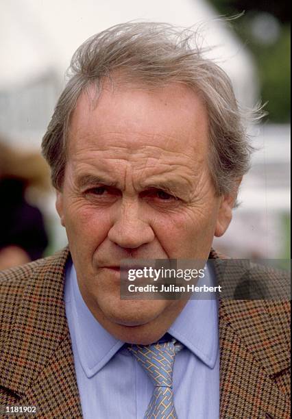 Portrait of trainer Richard Hannon during a race meeting at Salisbury racecourse in England. \ Mandatory Credit: Julian Herbert/Allsport