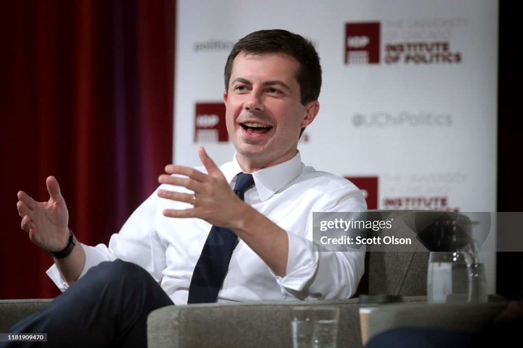 Presidential Candidate Pete Buttigieg Speaks At The University Of Chicago