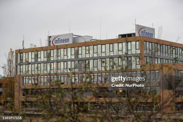 Annual press conference of the Infineon Technologies AG on 12. November 2019 in Neubiberg near Munich. Infineon is a semiconductor manufacturer with...