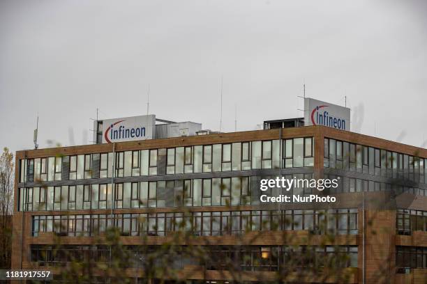 Annual press conference of the Infineon Technologies AG on 12. November 2019 in Neubiberg near Munich. Infineon is a semiconductor manufacturer with...