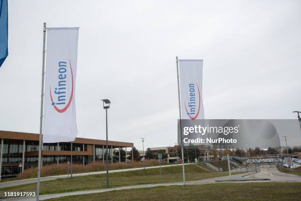 Annual press conference of the Infineon Technologies AG on 12. November 2019 in Neubiberg near Munich. Infineon is a semiconductor manufacturer with...