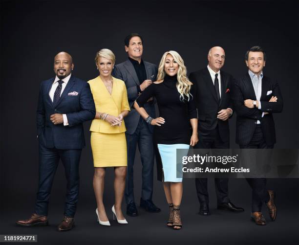 Daymond John, Barbara Corcoran, Mark Cuban, Lori Greiner, Kevin O'Leary, and Robert Herjavec are "Sharks" on ABC's "Shark Tank."