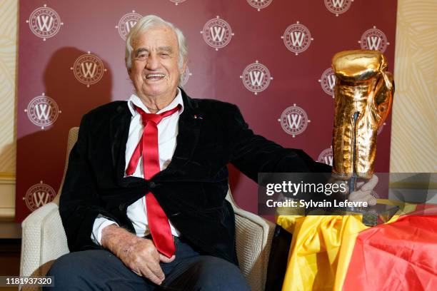 Actor Jean-Paul Belmondo attends the Golden Gloves Ceremony on October 18, 2019 in Brussels, Belgium.