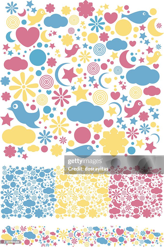 Pattern Design Children Kids Pattern High-Res Vector Graphic - Getty Images