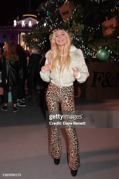 Nell Hudson attends the opening party of Skate at Somerset House on November 12, 2019 in London, England. Celebrating its 20th anniversary, London's...