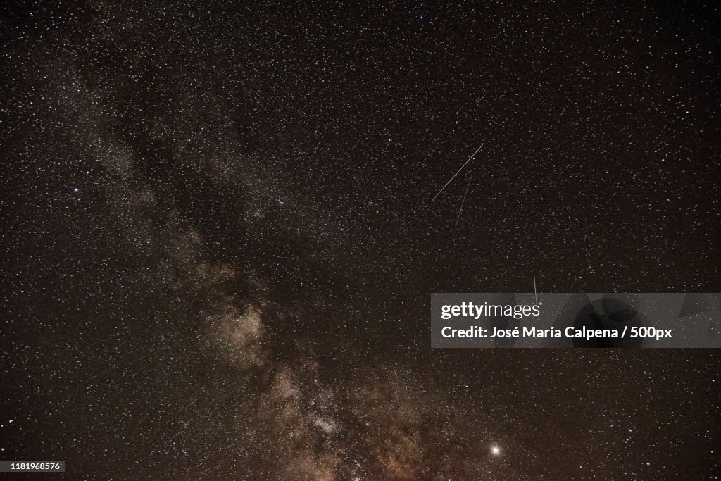 View of Milky Way on night sky