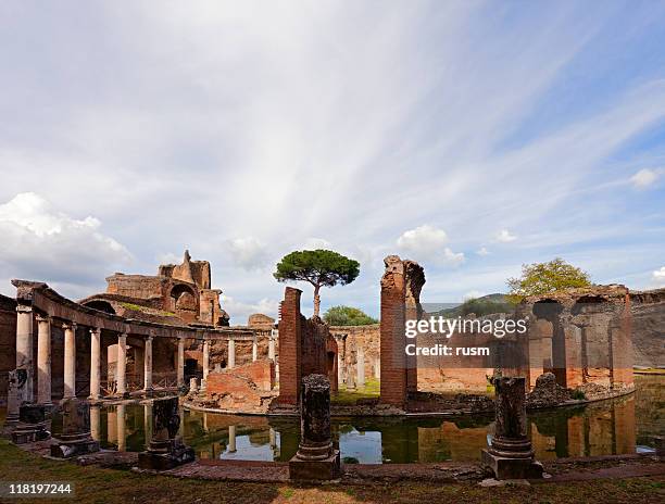 ancient landscape, italy - tivoli stock pictures, royalty-free photos & images