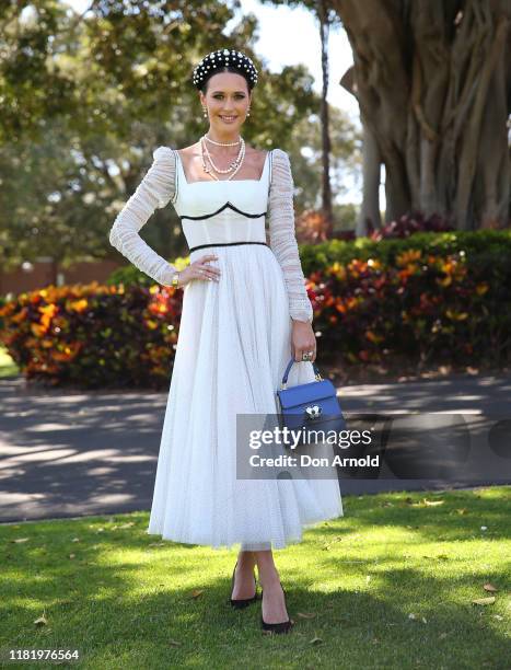 Clementine McVeigh attends Everest Race Day at Royal Randwick Racecourse on October 19, 2019 in Sydney, Australia.