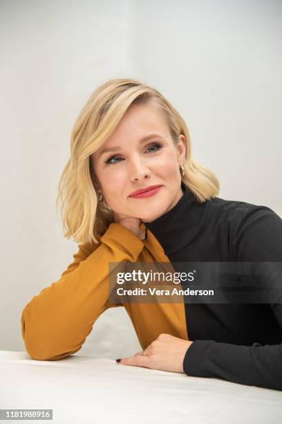 Kristen Bell at "The Good Place" Press Conference at the Four Seasons Hotel on October 16, 2019 in Beverly Hills, California.