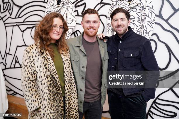 Mara Marella, Jordan Trinci-Lyne and Ciaran McGuigan attend MarchNYCxToddDiCiurcio Artist Collaboration Collection Launchat L'estudio on October 18,...