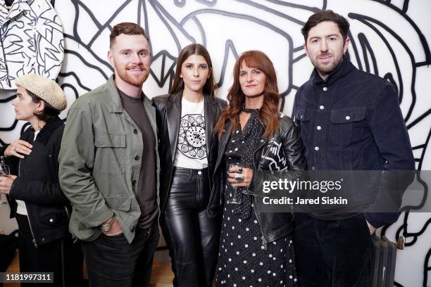 Jordan Trinci-Lyne, Mafalda Saxe Coburg, Megan DiCiurcio and Ciaran McGuigan attend MarchNYCxToddDiCiurcio Artist Collaboration Collection Launchat...