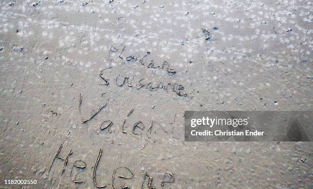 aerial view of sankt peter-ording - st peter ording stock pictures, royalty-free photos & images